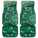 Personalized Canberra Raiders Car Mats Aboriginal Pattern with Graffiti Style Design