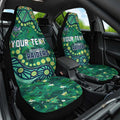 Personalized Canberra Raiders Car Seat Cover Aboriginal Pattern with Graffiti Style Design