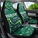 Personalized Canberra Raiders Car Seat Cover Aboriginal Pattern with Graffiti Style Design
