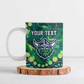 Personalized Canberra Raiders Ceramic Mug Aboriginal Pattern with Graffiti Style Design