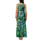 Personalized Canberra Raiders Family Matching Tank Maxi Dress and Hawaiian Shirt Aboriginal Pattern with Graffiti Style Design