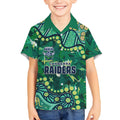 Personalized Canberra Raiders Kid Hawaiian Shirt Aboriginal Pattern with Graffiti Style Design