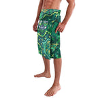 Personalized Canberra Raiders Lavalava Aboriginal Pattern with Graffiti Style Design