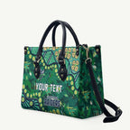 Personalized Canberra Raiders Leather Bag Aboriginal Pattern with Graffiti Style Design