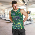 Personalized Canberra Raiders Men Tank Top Aboriginal Pattern with Graffiti Style Design