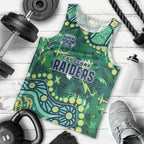 Personalized Canberra Raiders Men Tank Top Aboriginal Pattern with Graffiti Style Design