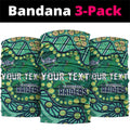 Personalized Canberra Raiders Neck Gaiter Aboriginal Pattern with Graffiti Style Design
