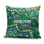 Personalized Canberra Raiders Pillow Cover Aboriginal Pattern with Graffiti Style Design