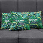 Personalized Canberra Raiders Pillow Cover Aboriginal Pattern with Graffiti Style Design
