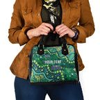 Personalized Canberra Raiders Shoulder Handbag Aboriginal Pattern with Graffiti Style Design