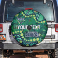 Personalized Canberra Raiders Spare Tire Cover Aboriginal Pattern with Graffiti Style Design