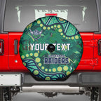 Personalized Canberra Raiders Spare Tire Cover Aboriginal Pattern with Graffiti Style Design