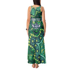 Personalized Canberra Raiders Tank Maxi Dress Aboriginal Pattern with Graffiti Style Design
