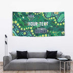 Personalized Canberra Raiders Tapestry Aboriginal Pattern with Graffiti Style Design