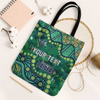 Personalized Canberra Raiders Tote Bag Aboriginal Pattern with Graffiti Style Design