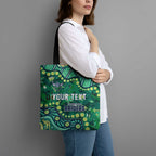 Personalized Canberra Raiders Tote Bag Aboriginal Pattern with Graffiti Style Design