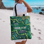 Personalized Canberra Raiders Tote Bag Aboriginal Pattern with Graffiti Style Design