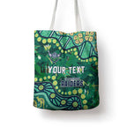 Personalized Canberra Raiders Tote Bag Aboriginal Pattern with Graffiti Style Design
