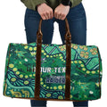 Personalized Canberra Raiders Travel Bag Aboriginal Pattern with Graffiti Style Design