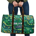Personalized Canberra Raiders Travel Bag Aboriginal Pattern with Graffiti Style Design