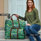 Personalized Canberra Raiders Travel Bag Aboriginal Pattern with Graffiti Style Design