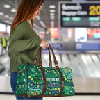 Personalized Canberra Raiders Travel Bag Aboriginal Pattern with Graffiti Style Design