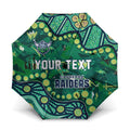 Personalized Canberra Raiders Umbrella Aboriginal Pattern with Graffiti Style Design