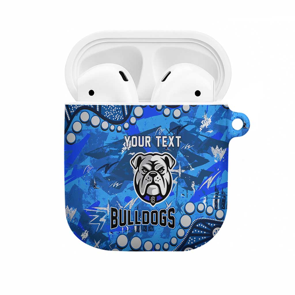 Personalized Canterbury-Bankstown Bulldogs AirPods Case Aboriginal Pattern with Graffiti Style Design