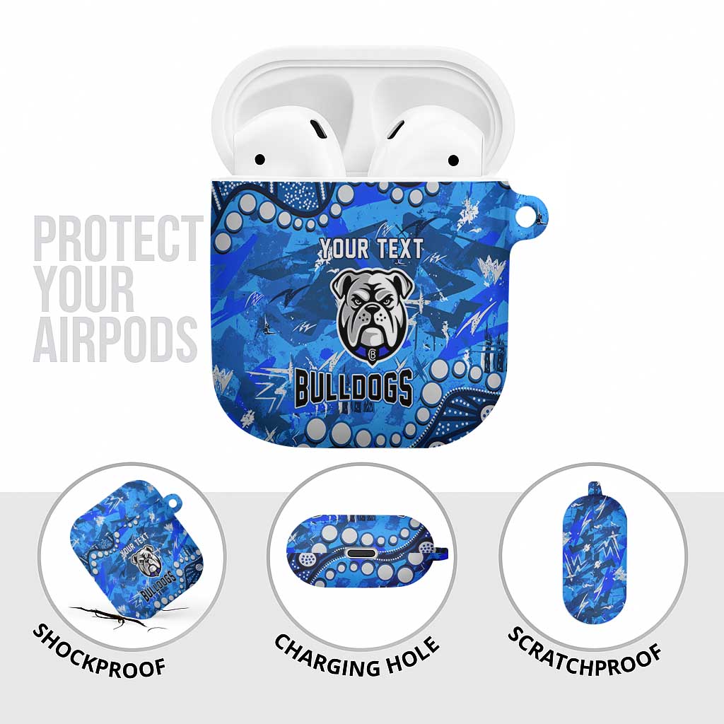 Personalized Canterbury-Bankstown Bulldogs AirPods Case Aboriginal Pattern with Graffiti Style Design