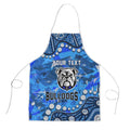 Personalized Canterbury-Bankstown Bulldogs Apron Aboriginal Pattern with Graffiti Style Design