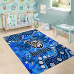 Personalized Canterbury-Bankstown Bulldogs Area Rug Aboriginal Pattern with Graffiti Style Design