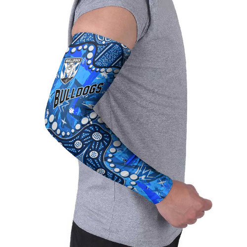 Personalized Canterbury-Bankstown Bulldogs Arm Sleeves Aboriginal Pattern with Graffiti Style Design