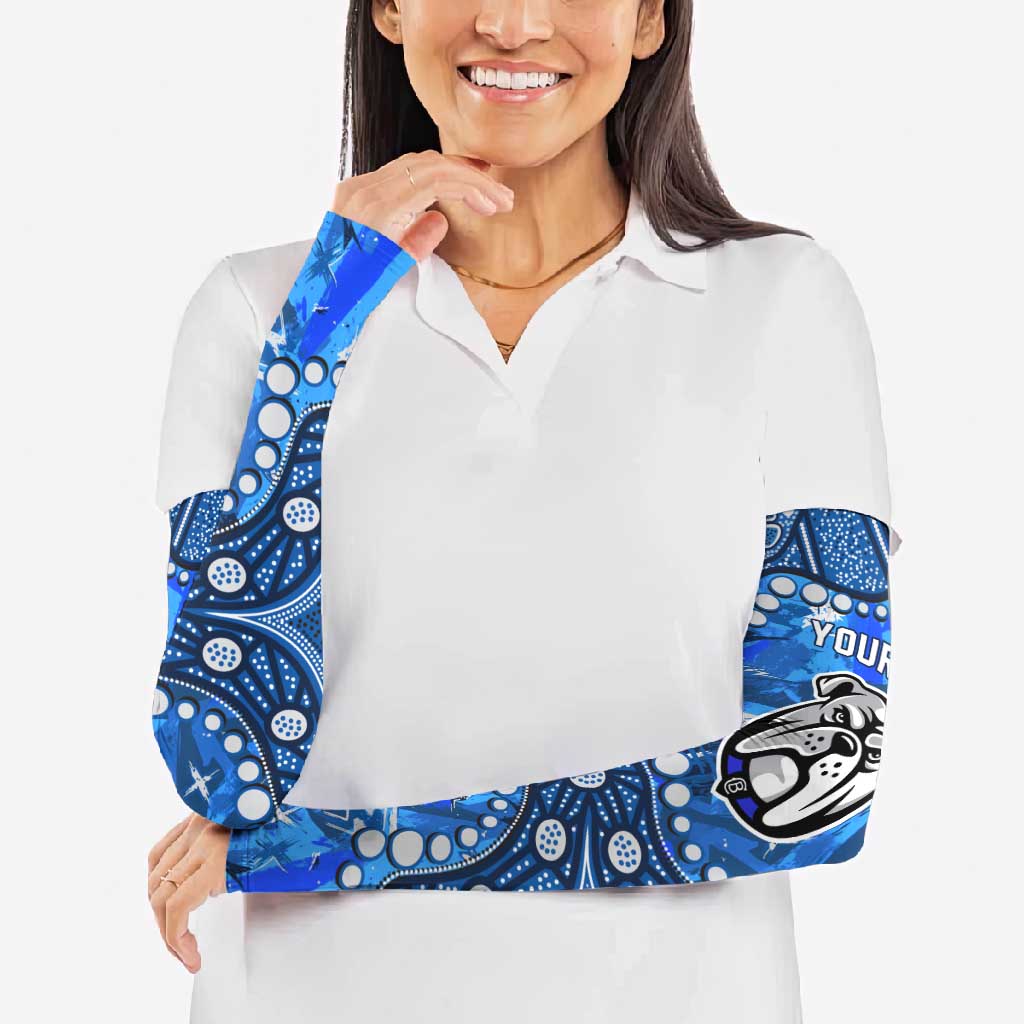 Personalized Canterbury-Bankstown Bulldogs Arm Sleeves Aboriginal Pattern with Graffiti Style Design