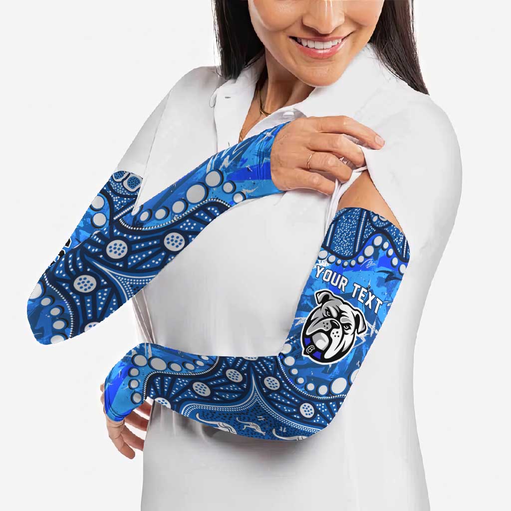 Personalized Canterbury-Bankstown Bulldogs Arm Sleeves Aboriginal Pattern with Graffiti Style Design