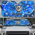 Personalized Canterbury-Bankstown Bulldogs Auto Sun Shade Aboriginal Pattern with Graffiti Style Design