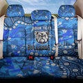 Personalized Canterbury-Bankstown Bulldogs Back Car Seat Cover Aboriginal Pattern with Graffiti Style Design