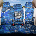 Personalized Canterbury-Bankstown Bulldogs Back Car Seat Cover Aboriginal Pattern with Graffiti Style Design