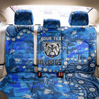 Personalized Canterbury-Bankstown Bulldogs Back Car Seat Cover Aboriginal Pattern with Graffiti Style Design