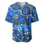Personalized Canterbury-Bankstown Bulldogs Baseball Jersey Aboriginal Pattern with Graffiti Style Design