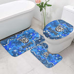 Personalized Canterbury-Bankstown Bulldogs Bathroom Set Aboriginal Pattern with Graffiti Style Design