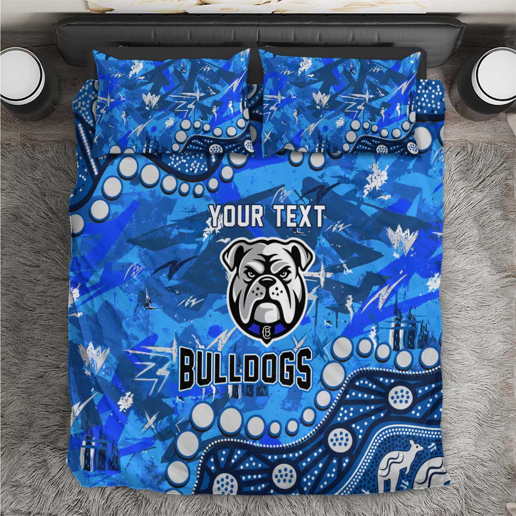 Personalized Canterbury-Bankstown Bulldogs Bedding Set Aboriginal Pattern with Graffiti Style Design