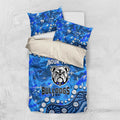 Personalized Canterbury-Bankstown Bulldogs Bedding Set Aboriginal Pattern with Graffiti Style Design