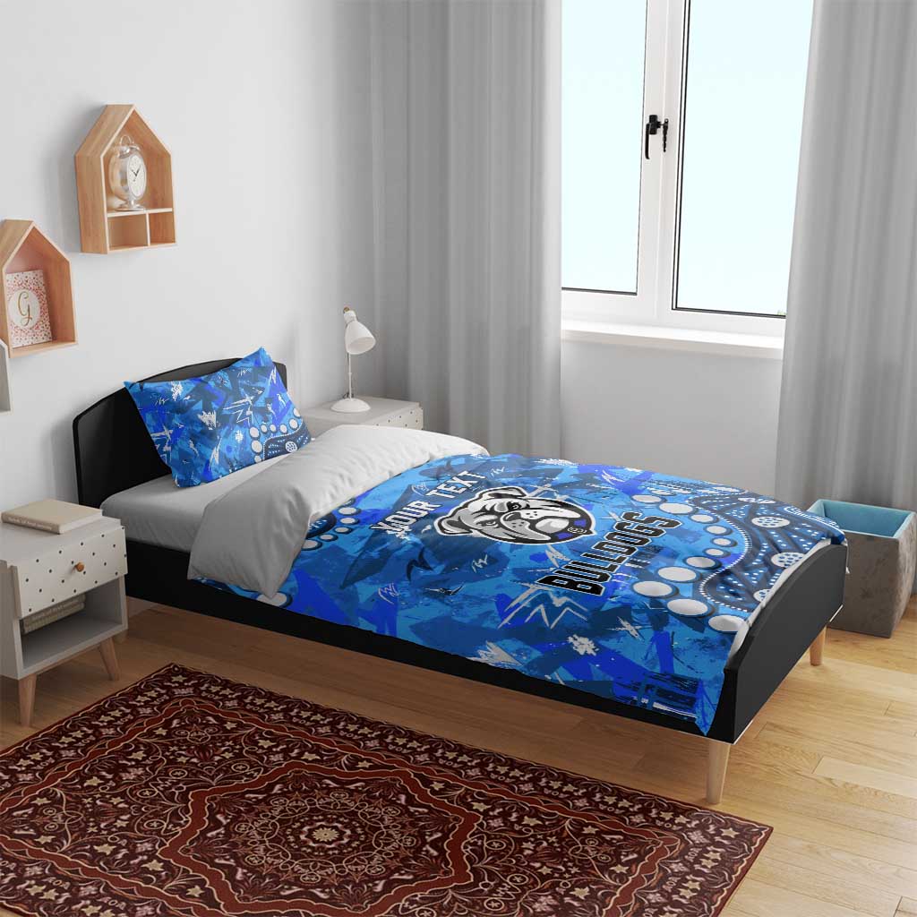 Personalized Canterbury-Bankstown Bulldogs Bedding Set Aboriginal Pattern with Graffiti Style Design
