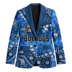 Personalized Canterbury-Bankstown Bulldogs Blazer Aboriginal Pattern with Graffiti Style Design