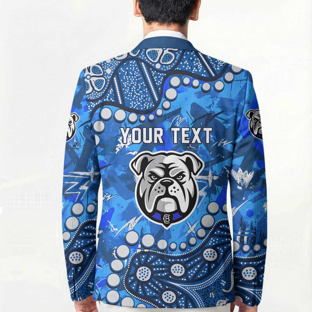 Personalized Canterbury-Bankstown Bulldogs Blazer Aboriginal Pattern with Graffiti Style Design