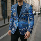 Personalized Canterbury-Bankstown Bulldogs Blazer Aboriginal Pattern with Graffiti Style Design
