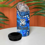 Personalized Canterbury-Bankstown Bulldogs 4 in 1 Can Cooler Tumbler Aboriginal Pattern with Graffiti Style Design