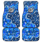 Personalized Canterbury-Bankstown Bulldogs Car Mats Aboriginal Pattern with Graffiti Style Design