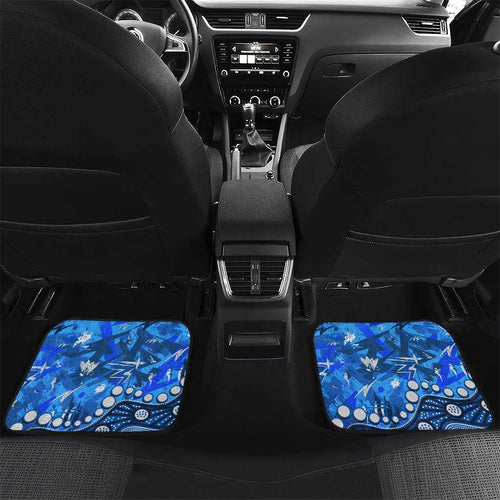 Personalized Canterbury-Bankstown Bulldogs Car Mats Aboriginal Pattern with Graffiti Style Design