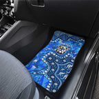 Personalized Canterbury-Bankstown Bulldogs Car Mats Aboriginal Pattern with Graffiti Style Design